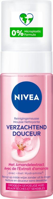 NIVEA Essentials Beruhigendes Reinigungsmousse – Gesichtsreiniger – 150 ml – Verschluss fehlt