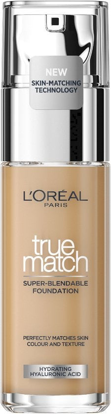 L'Oréal Paris True Match Foundation- Natuurlijk dekkende foundation met Hyaluronzuur en SPF 16 - 4.5N - 30 ml