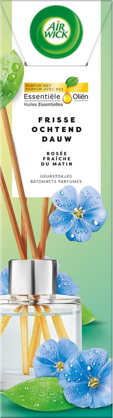 Air Wick luchtverfrisser Geurstokjes met Essentiële Oliën Frisse Ochtenddauw - 40ml