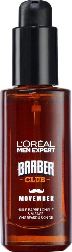 L'Oréal Paris Men Expert Barber Club Bartöl für Bart, Schnurrbart und Gesicht – 30 ml