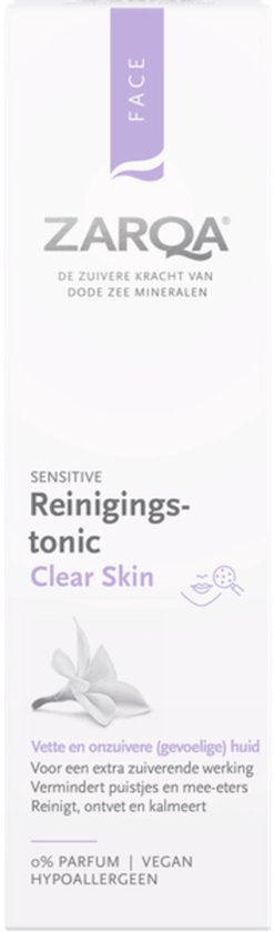 ZARQA Reinigingstonic Clear Skin - 200 ml - Hypoallergeen