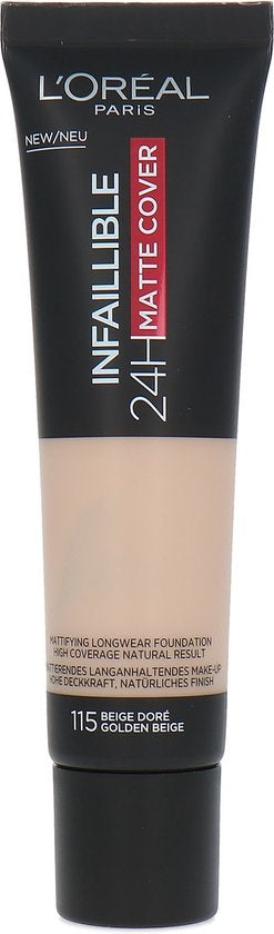 L'Oréal - Infaillible 24H Matte Cover Foundation -115 Golden Beige