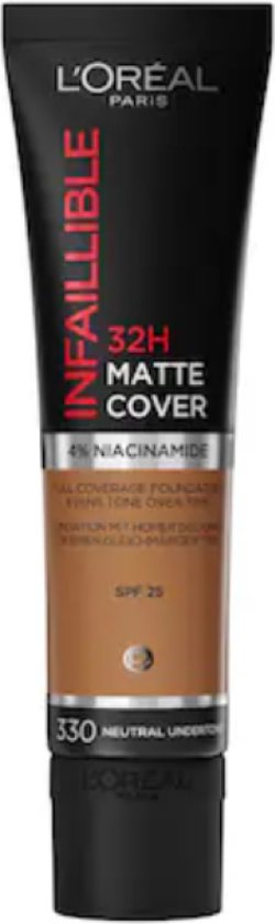 L'Oréal - Infaillible 24H Matte Cover Foundation -330 Noise - 30ml