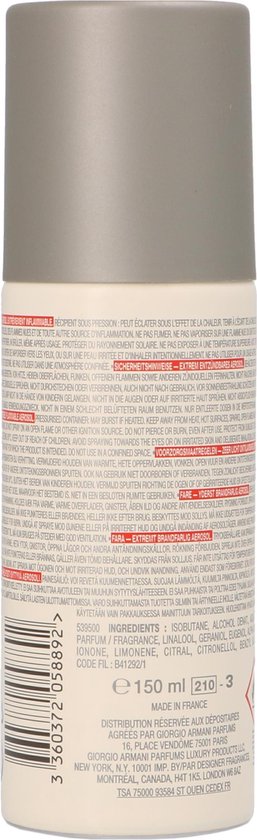 Giorgio Armani Acqua Di Gio pour Homme Deodorant - 150 ml