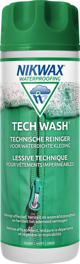 Nikwax Tech Wash -  wasmiddel voor waterdichte kleding - 300 ml