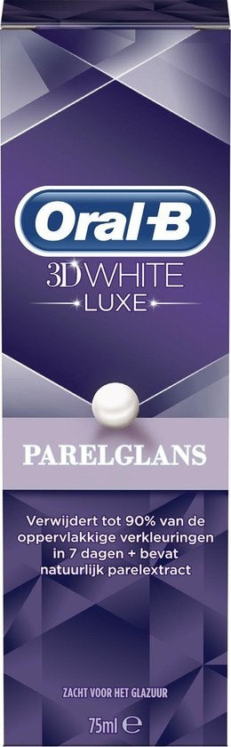 3D weiße Luxus-Perlglanz-Zahnpasta