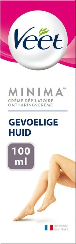 Veet Minima Haarentfernungscreme – Empfindliche Haut – 100 ml – Verpackung beschädigt