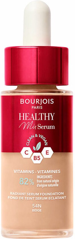 Bourjois Healthy Mix – 54N – Beige, Serum Foundation – 30 ml