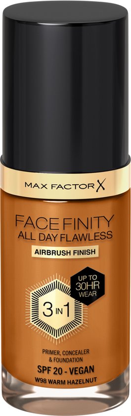 Max Factor Facefinity All Day Flawless Foundation – W98 Warme Haselnuss