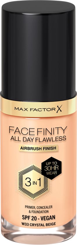 Max Factor Facefinity All Day Flawless Foundation – W33 Crystal Beige