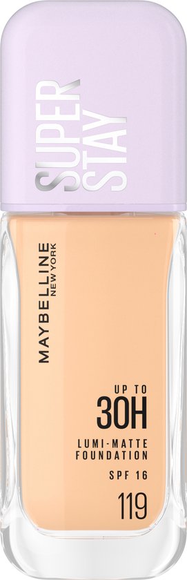 Maybelline New York – Superstay Lumi Matte Foundation – Hält bis zu 30 Stunden – Mattes Finish – 119 – – 35 ml