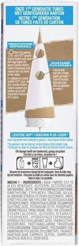 Garnier Ambre Solaire Anti-Age Super UV SPF50 – Verpackung beschädigt