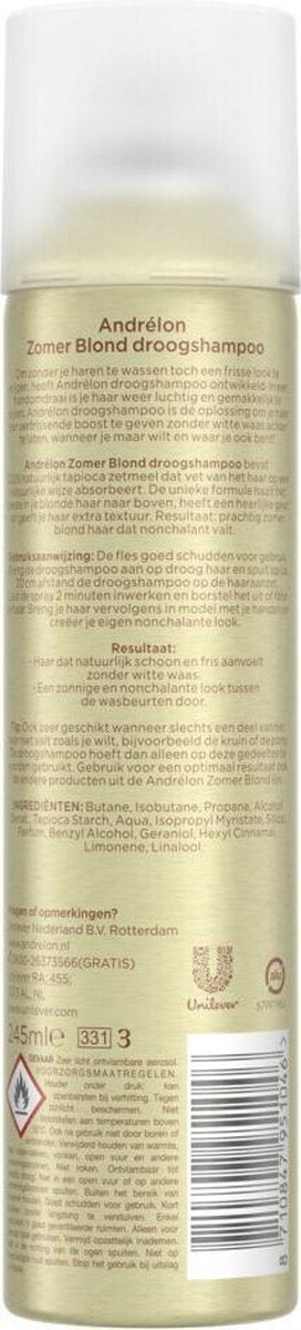 Andrélon Trockenshampoo Sommerblond 245 ml