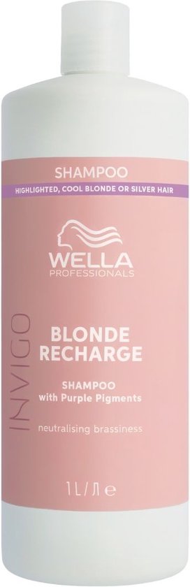 Wella Professionals Invigo Blonde Recharge Cool Blonde Shampoo - Blond Haar - 1000 ml