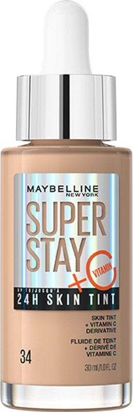 Maybelline New York Superstay 24H Skin Tint Bright Skin-Like Coverage - foundation - 34