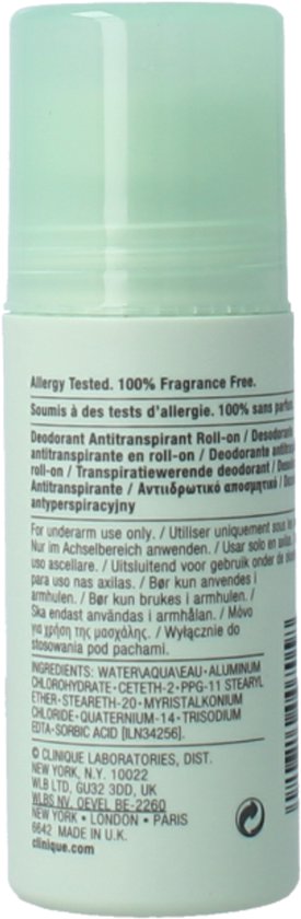 Clinique Antiperspirant Deo Roll On für Damen Deodorant – 75 ml