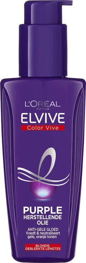 L'Oréal Paris Elvive Color Vive Purple Oil Serum – für blondes Haar und graues Haar – 100 ml