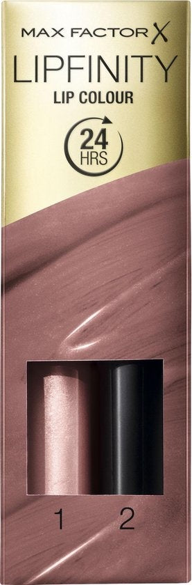 Max Factor Lipfinity Lip Color 2-Stufen-Long-Lasting-Lippenstift – 350 Essential Brown