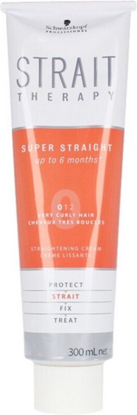 Haarstijlbehandeling Strait Therapy Cream 0 Schwarzkopf (300 ml) - Beschadigde Verpakking