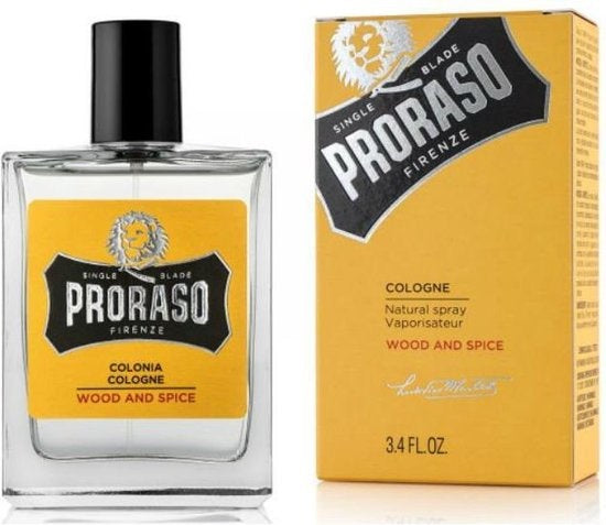 Proraso Wood and Spice Eau de Cologne 100ml Spray