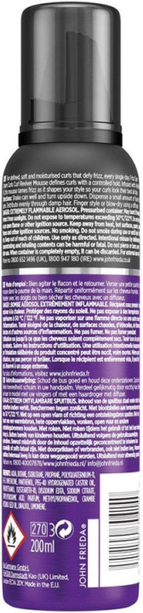 John Frieda Frizz Ease Curl Reviver Haarschaum – 200 ml