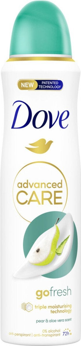 Dove Advanced Care Go Fresh Pear &amp; Aloe Vera - Anti-Perspirant Deodorant Spray - 150 ml