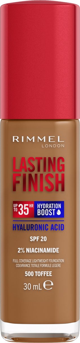 Rimmel Lasting Finish 35HR Liquid Foundation - 500 Toffee - 30 ML
