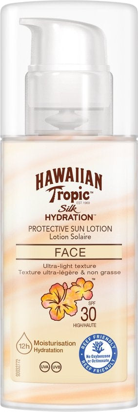 Hawaiian Tropic Silk Hydration Air Soft Face - SPF30 - 50ml - 1 stuk