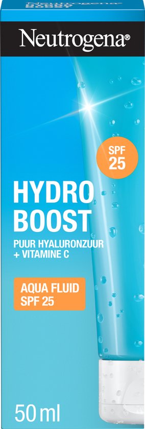 Neutrogena® Hydro Boost Aqua Fluid SPF 25 - dagcrème - ultralichte hydratatie en bescherming tegen zonneschade - 1 x 50 ml , Beschadigde verpakking