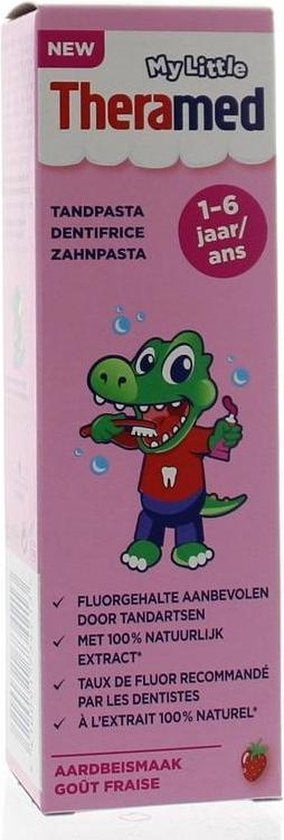 Theramed Junior - 50 ml - Toothpaste Strawberry flavour 1-6 years - Packaging damaged