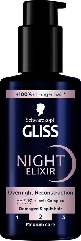 Schwarzkopf - Gliss - Nachtelixier - Spliss - Haarmaske - Serum 100 ml - Verpackung beschädigt