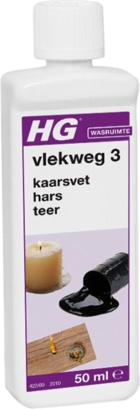 HG vlekweg 3 - kaarsvet - hars - teer 50ml