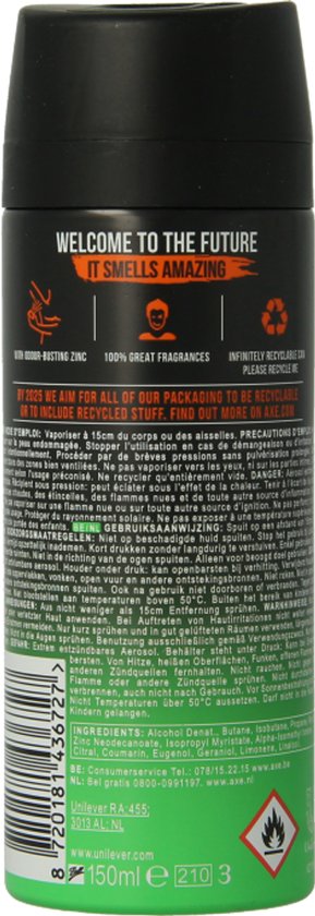 Axe Deodorant Bodyspray Jungle Fresh - 150 ml