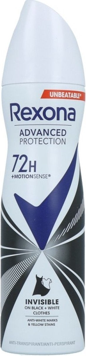 Rexona Advanced Deo Spray Invisible Black &amp; White 150 ml