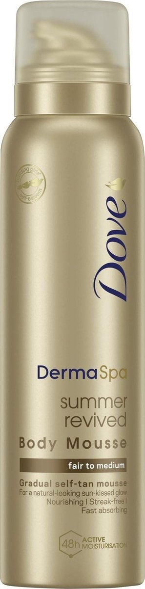 Dove DermaSpa Tanning Body Mousse – Mittelmäßig bis Mittel – 150 ml