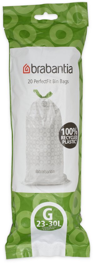 Brabantia PerfectFit Vuilniszakken - 30 l - Code G -  20 stuks