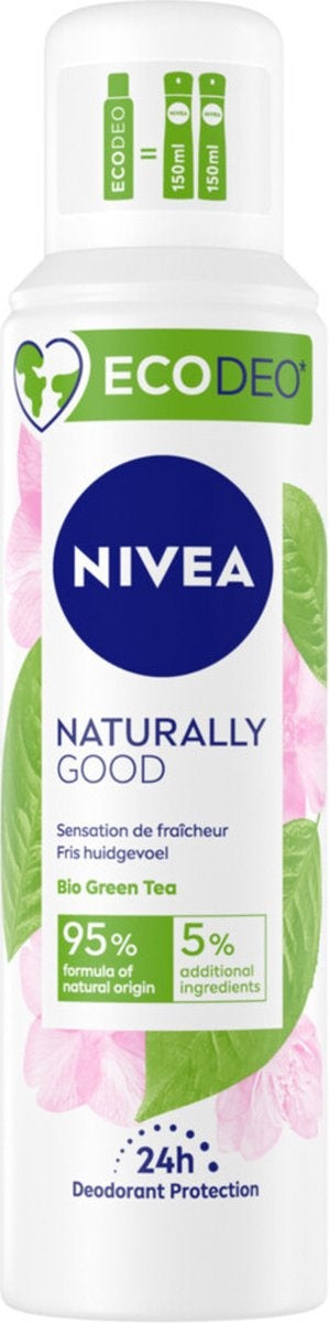 Nivea Deodorant Spray Naturally Good Grüner Tee - 125 ml