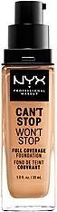 NYX PMU Professional Makeup Can't Stop Won't Stop Full Coverage Foundation - Soft Beige CSWSF7.5 - Foundation - 30 ml