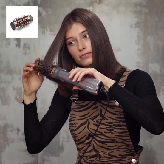 BaByliss AS136E Air Style 1000 Haartrocknerbürste Schwarz/Kupfer/Palladium