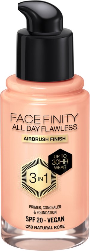 Max Factor Facefinity All Day Flawless Foundation – C50 Natural Rose