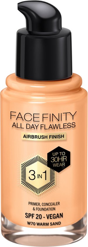 Max Factor Facefinity All Day Flawless Foundation – W70 Warm Sand