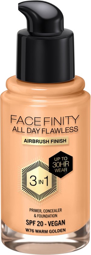 Max Factor Facefinity All Day Flawless Foundation – W76 Warm Golden