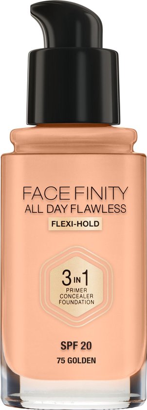 Max Factor Facefinity All Day Flawless 3-in-1 Liquid Foundation - 75 Golden