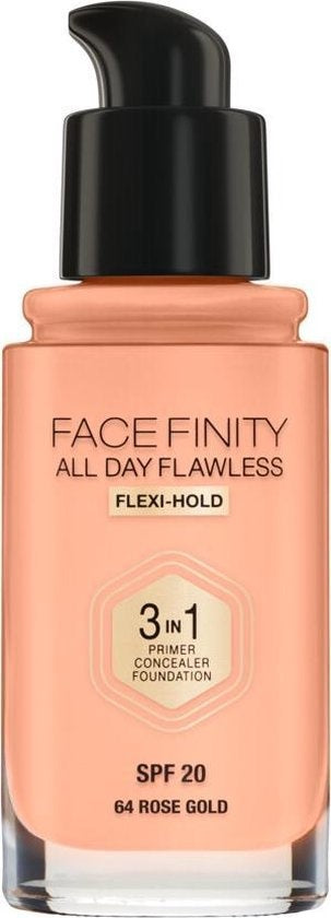 Max Factor Facefinity 3-in-1 All Day Flawless Foundation - 064 Rose Gold