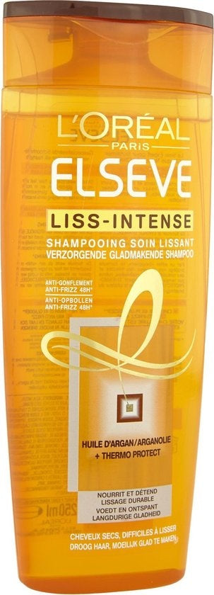 L'Oréal Paris Elsève Liss-Intense Shampoo - Moeilijk te Stijlen, Droog Haar - 250 ml