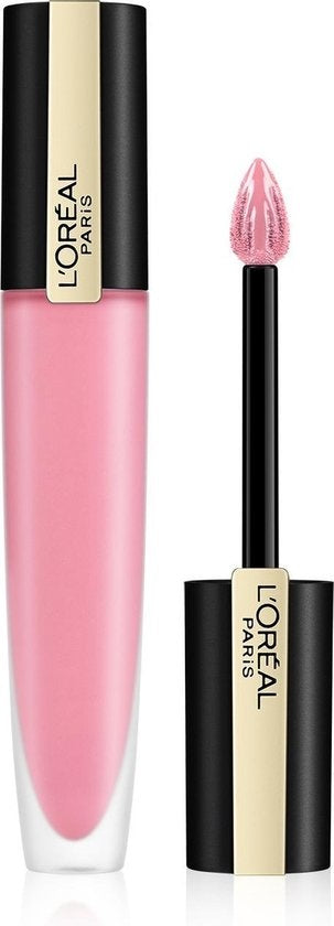 L'Oréal Paris Rouge Signature Lippenstift – 109 I Savor – Pink – Matter flüssiger Lippenstift