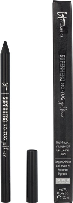 IT Cosmetics Superhero No-Tug Sharpening Gel Eyeliner Stift – Wasserfest – Super Schwarz