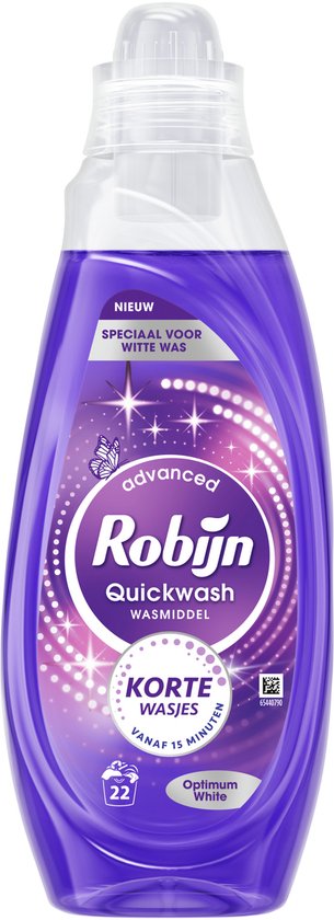Robijn Advanced Quickwash Vloeibaar Wasmiddel - Optimum White - 22 Wasbeurten - 837 ml