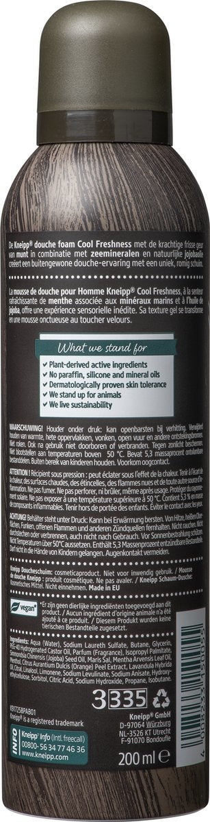 Kneipp Men - Cool Freshness - Douche foam - Dopje ontbreekt