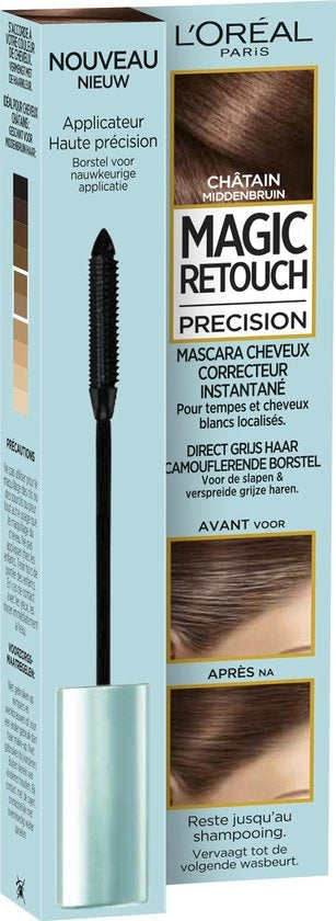 L'Oréal Paris Magic Retouch Precision Mascara - Medium Brown - Packaging damaged